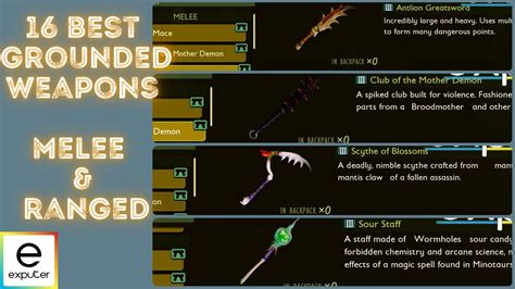 The weapon crafting priority is left-to-right, so build an Ant Club then a Larva Blade, etc. . Best weapons grounded